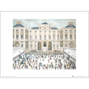 PDH01205 Pip Shuckburgh Ice Skating at Somerset House (40x50cm)