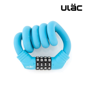 ULac 실리콘메모리락 자전거 자물쇠 (번호형 블루)
