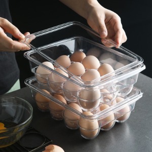 냉장고 계란 안전 보관 수납 투명 트레이